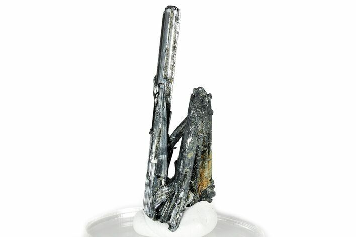 Very Lustrous Metallic Stibnite Crystals - Jiangxi, China #326624